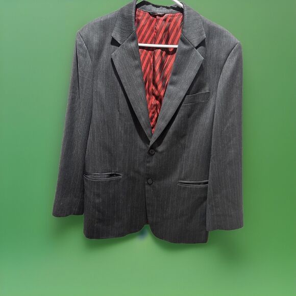 Brioni Vintage Bangkok Gray Pin Stripe Jacket Men 42/43L? 2B See Photos - Picture 1 of 16